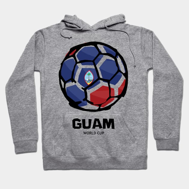 Guam Football Country Flag Hoodie by KewaleeTee